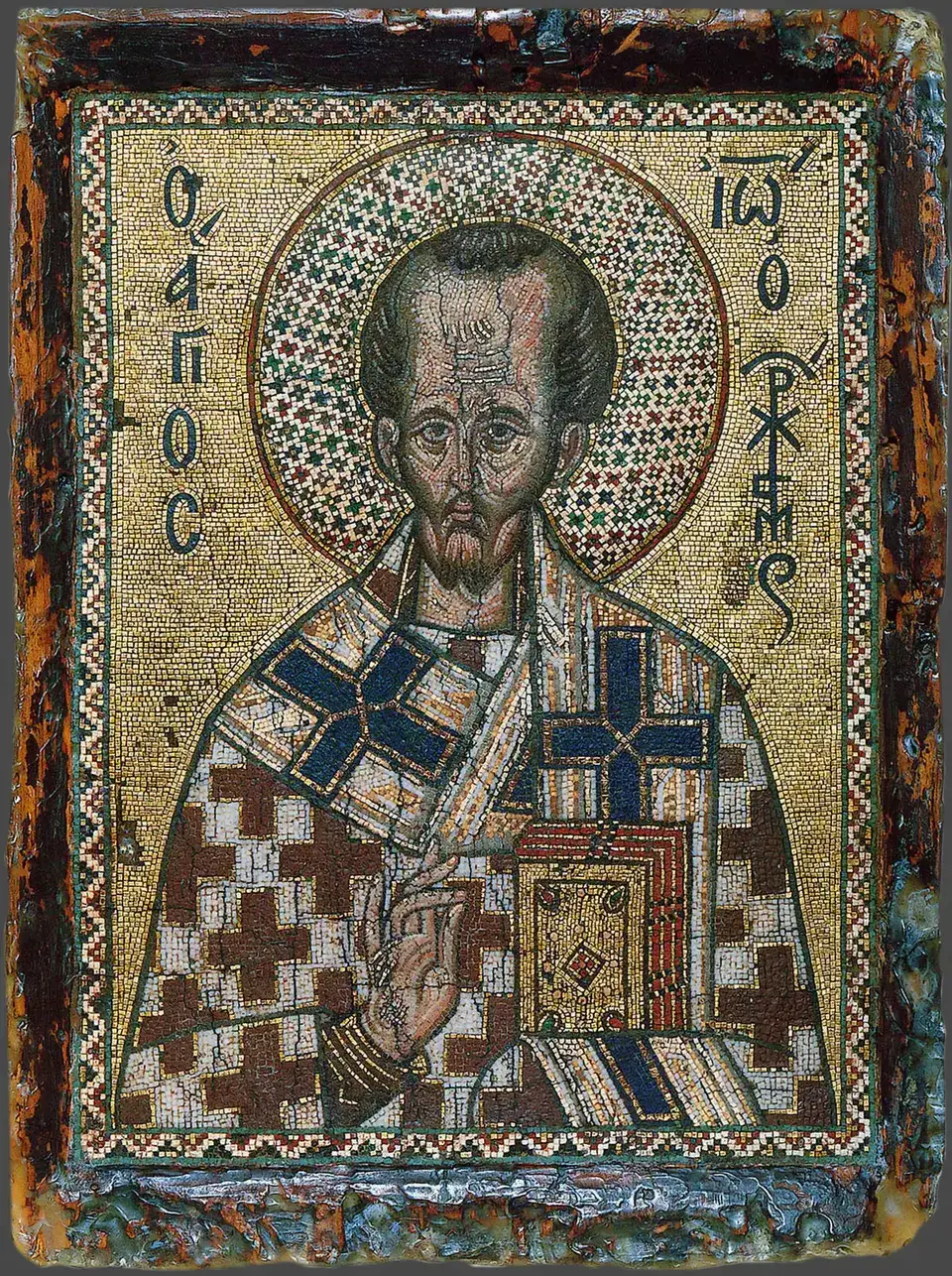 Icône en mosaïque, XIVe siècle