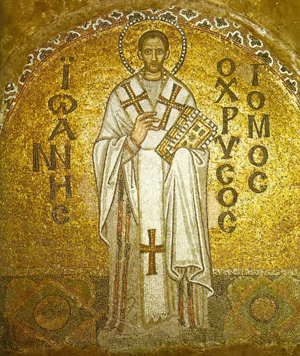 Mosaïque de saint Jean Chrysostome, Sainte-Sophie de Constantinople